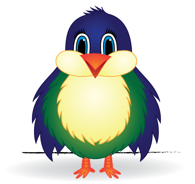 digital illustration of a bird