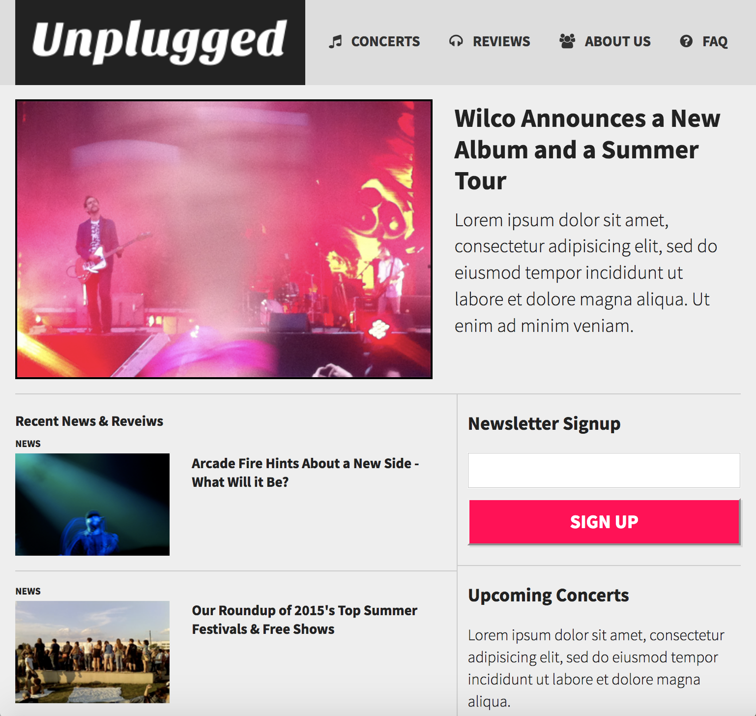 Unplugged site image