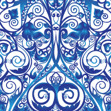 elegant pattern work portfolio illustration